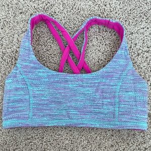 Ivivva by Lululemon Girls Reversible Cross Back Sports Bra